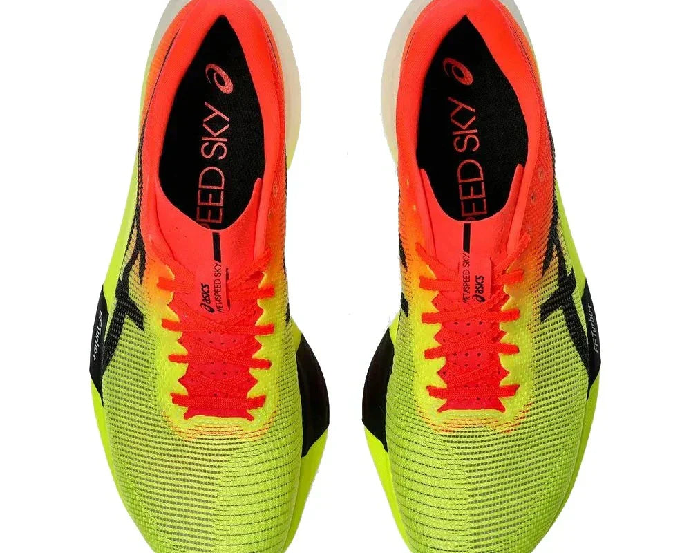 Tênis Asics Metaspeed Sky Paris Verde/Laranja